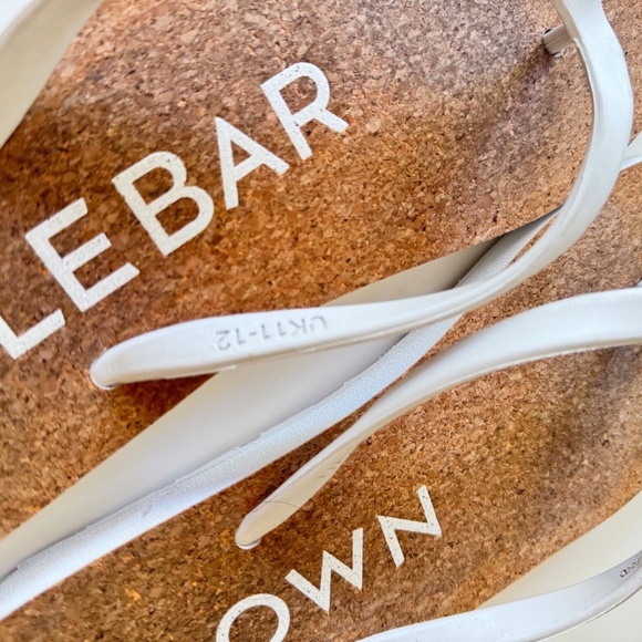 Orlebar Brown Flip Flops UK 11-12 White Beach Pool Slides Sandals Row - Picture 5 of 8